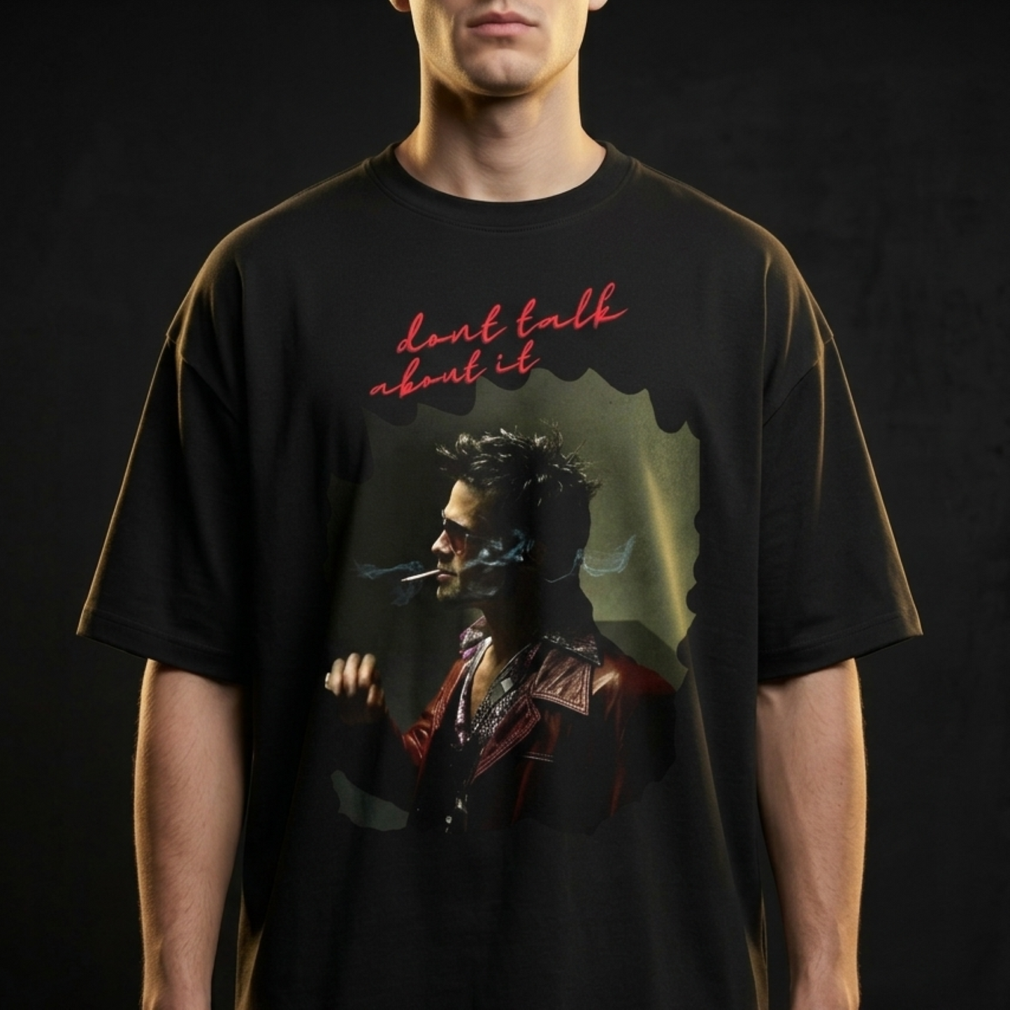 DON'T TALK ABOUT IT™ Oversized Graphic Tee