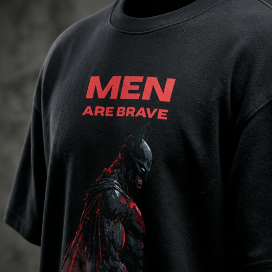MEN ARE BRAVE™ Oversized Graphic Tee