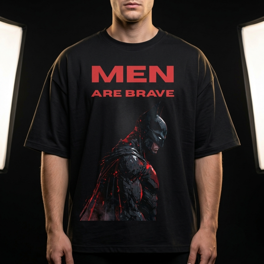 MEN ARE BRAVE™ Oversized Graphic Tee
