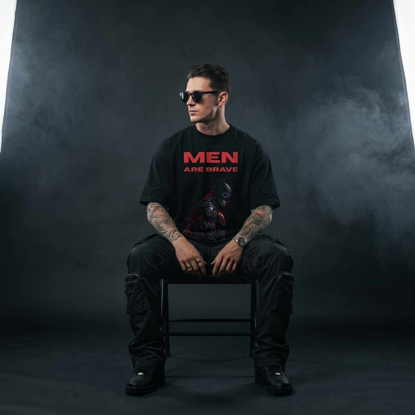 MEN ARE BRAVE™ Oversized Graphic Tee