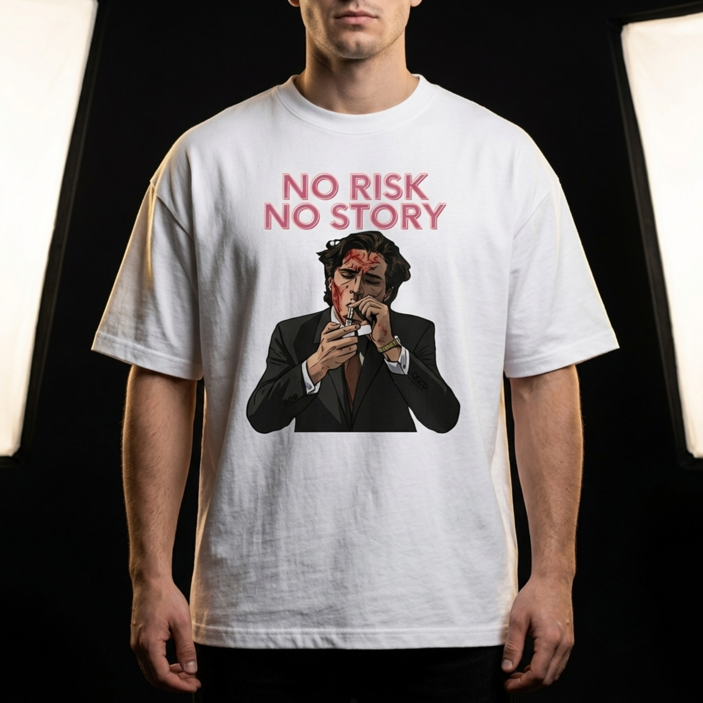 NO RISK NO STORY™ Oversized Graphic Tee