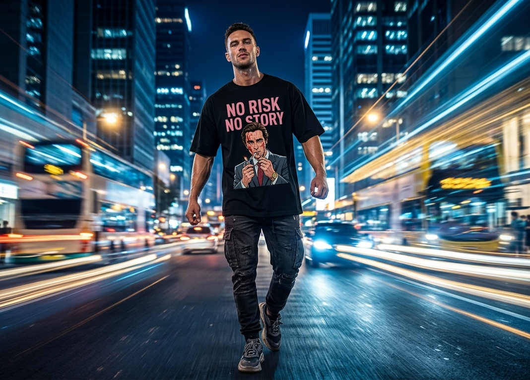 NO RISK NO STORY™ Oversized Graphic Tee