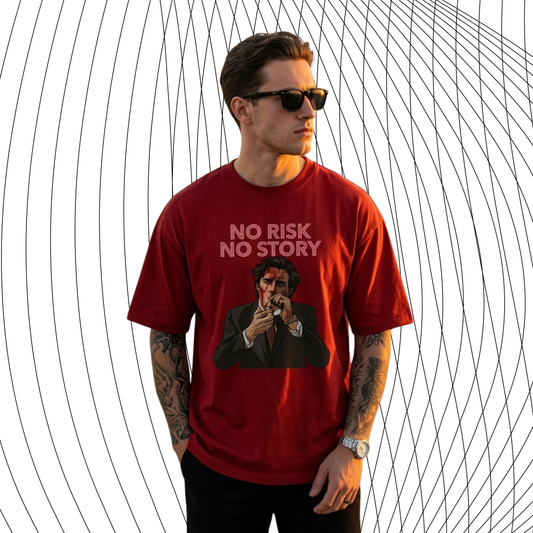 NO RISK NO STORY™ Oversized Graphic Tee