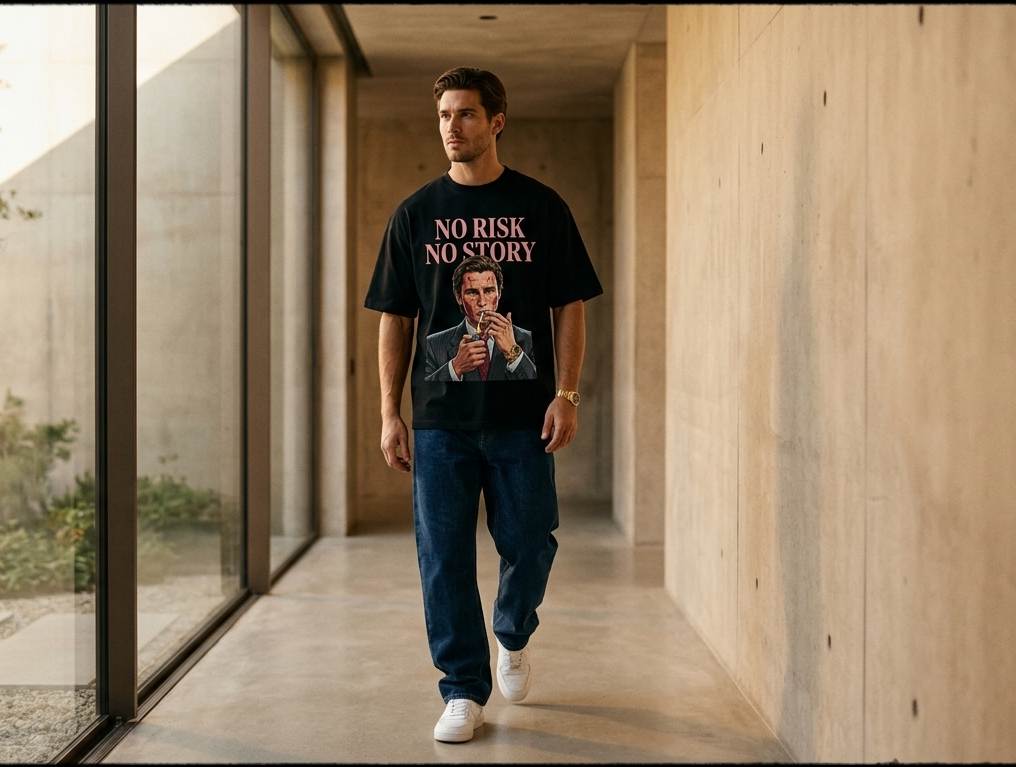 NO RISK NO STORY™ Oversized Graphic Tee
