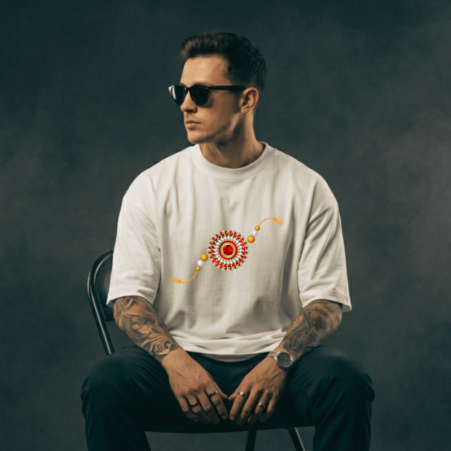 Rakhi Special™ Premium Graphic Oversized T-Shirt