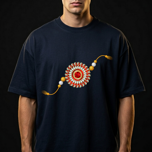 Rakhi Special™ Premium Graphic Oversized T-Shirt