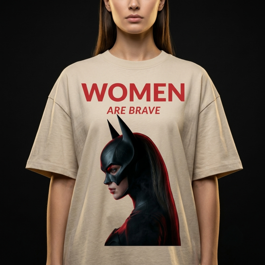 Women Are Brave™ Graphic Oversized Tee